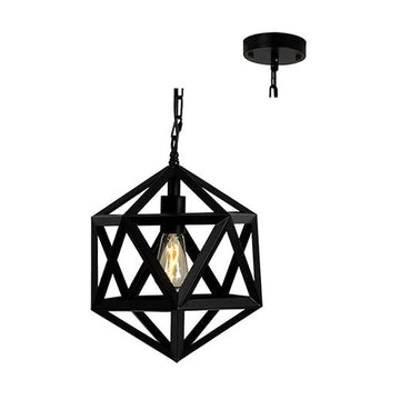 Eurolux Pendant Iron Age 300mm Black - image 01