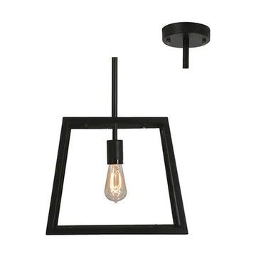 Eurolux Pendant Iron Age 350mm Black - image 01