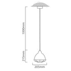 Eurolux Pendant Vibrato 205mm Antique Brass - image 01