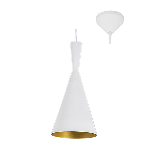 Eurolux Pendant Industria 190mm White/Gold in Electrical & Lighting,Lighting,Interior Lighting