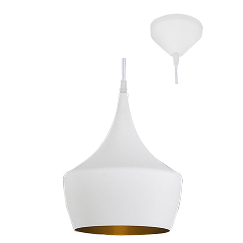 Eurolux Pendant Industria 240mm White/Gold in Electrical & Lighting,Lighting,Interior Lighting