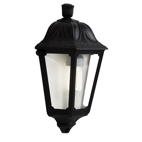 Fumagalli Iesse Lantern Half Wall Black in Electrical & Lighting_Interior Lighting