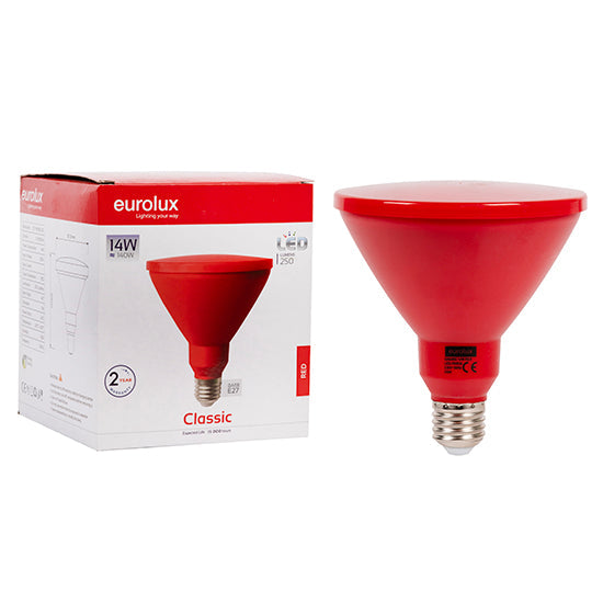 Eurolux LED Globe PAR38 Classic 14w E27 Red N in Electrical & Lighting,Lighting,Globes & Tubes