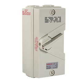 Eurolux Isolator Switch 2 Pole 35 AMP 440V IP66 in Electrical & Lighting,Electrical Accessories,Circuit Breakers & Distribution Boards