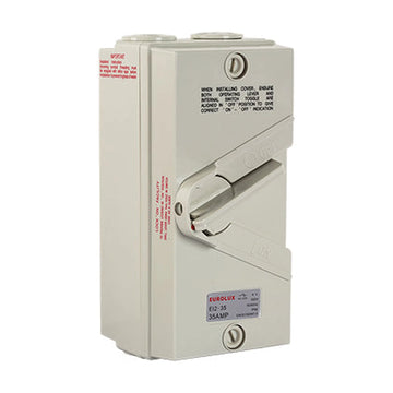 Eurolux Isolator Switch 2 Pole 35 AMP 440V IP66 - image 01