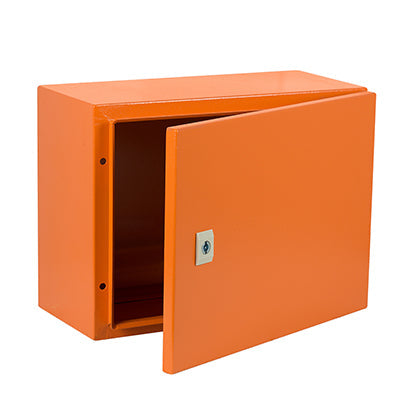 Eurolux Enclosure Mild Steel 300x400x200mm IP65 Orange in Electrical & Lighting,Electrical Accessories,Circuit Breakers & Distribution Boards