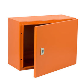 Eurolux Enclosure Mild Steel 300x400x200mm IP65 Orange in Electrical & Lighting,Electrical Accessories,Circuit Breakers & Distribution Boards