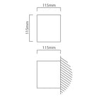 Eurolux Wall Light Concrete 115mm Sandstone Black - image 01