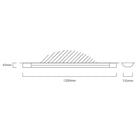 Eurolux LED Ceiling Light 1200mm 2x18w White IP20 - image 01