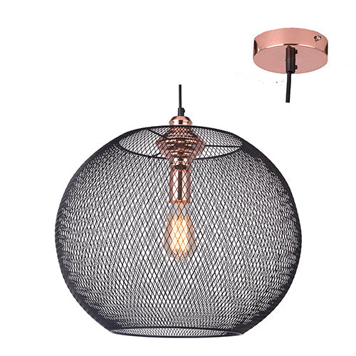 Eurolux Pendant 480mm Copper/Black in Electrical & Lighting,Lighting,Interior Lighting