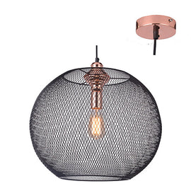 Eurolux Pendant 480mm Copper/Black in Electrical & Lighting,Lighting,Interior Lighting