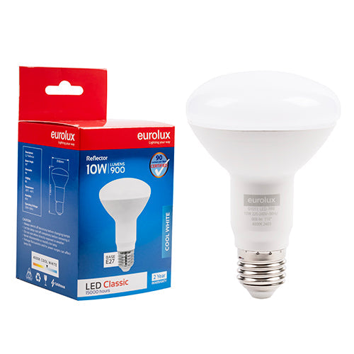 Eurolux LED Globe Reflector R80 Classic 10w E27 4000K N in Electrical & Lighting,Lighting,Globes & Tubes