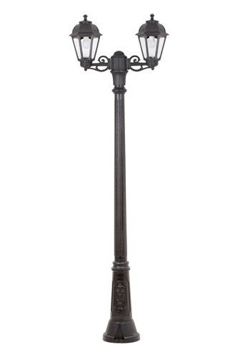 Fumagalli Bisso Gigi/Saba 2LT Pole Light Black 12w in Electrical & Lighting,Lighting,Exterior Lighting