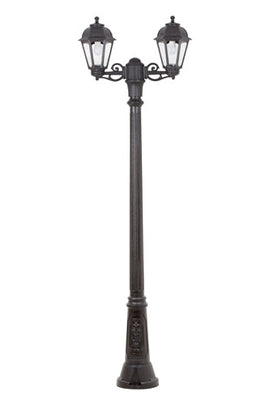 Fumagalli Bisso Gigi/Saba 2LT Pole Light Black 12w in Electrical & Lighting,Lighting,Exterior Lighting