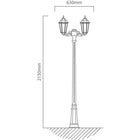 Fumagalli Bisso Gigi/Saba 2LT Pole Light Black 12w - image 01