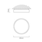 Eurolux Power Ceiling Light 285mm Silver Rim LED 18w 4000K - image 01
