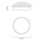 Eurolux Power Ceiling Light 325mm Silver Rim LED 24w 4000K - image 01