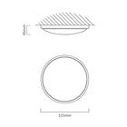 Eurolux Power Ceiling Light 325mm Silver Ring LED 24w 4000K - image 01