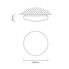 Eurolux Power Ceiling Light 285mm White LED 18w 4000K - image 01