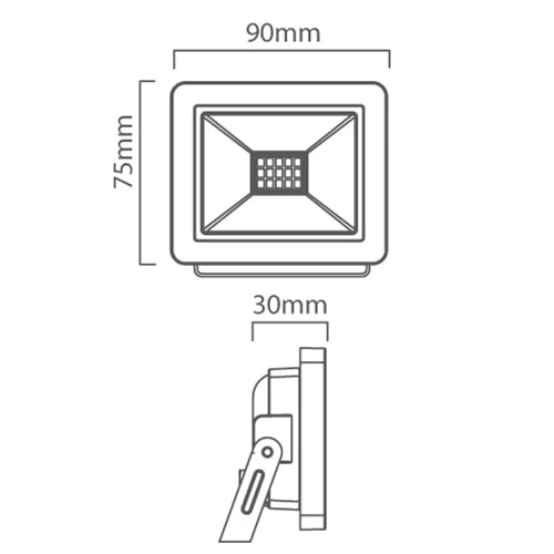 Eurolux LED 10w Floodlight Black - image 01