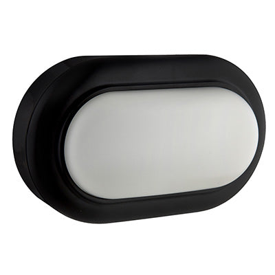 Eurolux Oval Bulkhead 170mm Black LED 1x8w in Electrical & Lighting_Interior Lighting