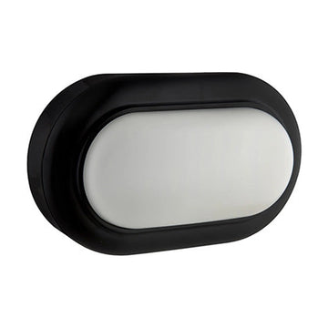 Eurolux Oval Bulkhead 170mm Black LED 1x8w - image 01