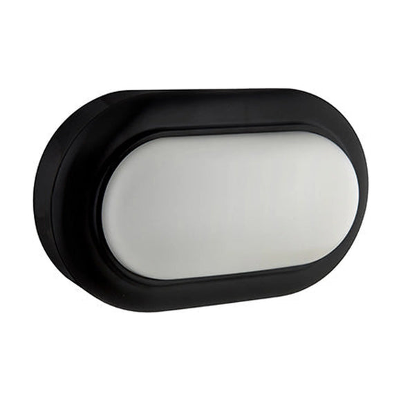 Eurolux Oval Bulkhead 170mm Black LED 1x8w - image 01