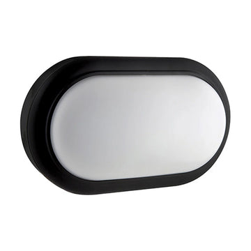 Eurolux Oval Bulkhead 221mm Black LED 1x15W - image 01