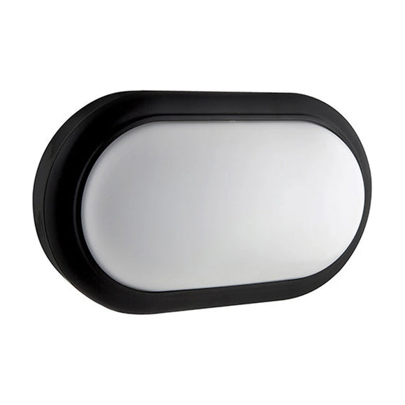 Eurolux Oval Bulkhead 221mm Black LED 1x15W - image 01
