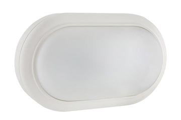 Eurolux Oval Bulkhead 221mm White LED 1x15W in Electrical & Lighting_Interior Lighting