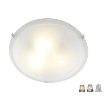 Eurolux Alabaster Ceiling Light 400mm & Set of 3 Clips - image 01