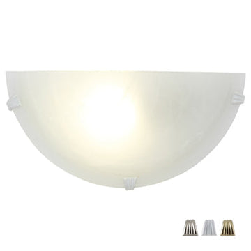 Eurolux Wall Light Alabaster 300mm & Set of 3 Clips in Electrical & Lighting,Lighting,Interior Lighting