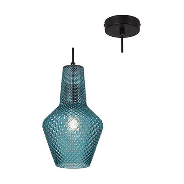 Eurolux Pendant Milano 245mm Blue Glass - image 01