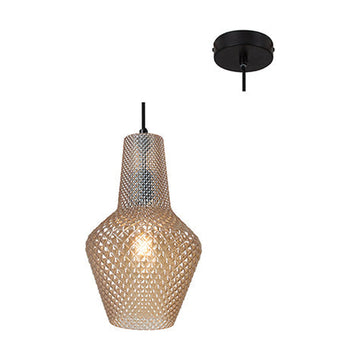 Eurolux Pendant Milano 245mm Amber Glass - image 01