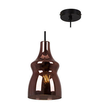 Eurolux Pendant Larissa 125mm Transparent Copper - image 01