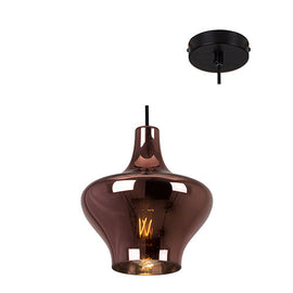 Eurolux Pendant Larissa 200mm Transparent Copper in Electrical & Lighting,Lighting,Interior Lighting