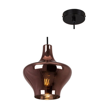 Eurolux Pendant Larissa 200mm Transparent Copper - image 01