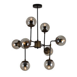 Eurolux Pendant Harrington 8LT 800mm Amber Glass in Electrical & Lighting,Lighting,Interior Lighting