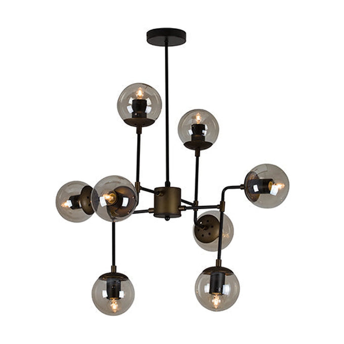 Eurolux Pendant Harrington 8LT 800mm Amber Glass - image 01