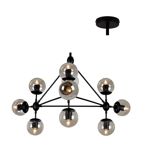 Eurolux Pendant Harrington 10LT 1050mm Amber Glass in Electrical & Lighting,Lighting,Interior Lighting