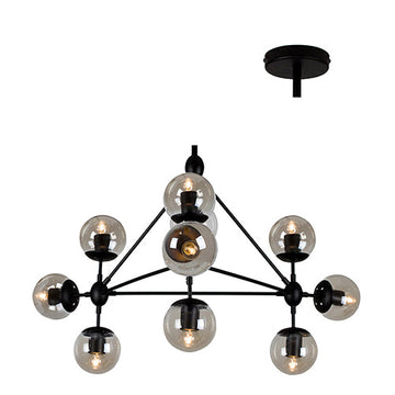 Eurolux Pendant Harrington 10LT 1050mm Amber Glass in Electrical & Lighting,Lighting,Interior Lighting