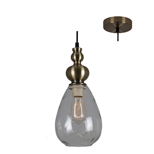 Eurolux Pendant Victoria 160mm Clear Glass in Electrical & Lighting,Lighting,Interior Lighting