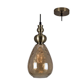 Eurolux Pendant Victoria 160mm Amber Glass in Electrical & Lighting,Lighting,Interior Lighting