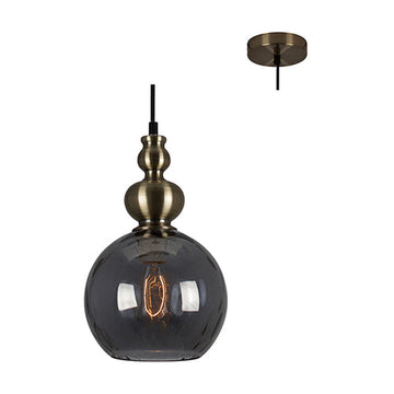 Eurolux Pendant Victoria 190mm Smokey Glass - image 01