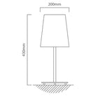 Eurolux Table Lamp Hepburn 200mm Black - image 01