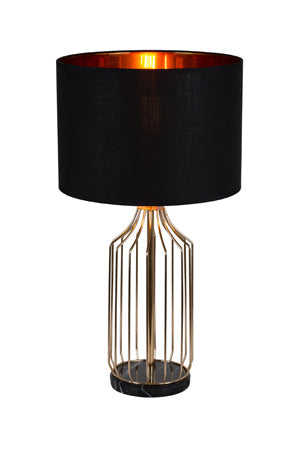 Eurolux Table Lamp Sinatra 330mm Brass/Black in Electrical & Lighting,Lighting,Interior Lighting