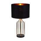 Eurolux Table Lamp Sinatra 330mm Brass/Black - image 01