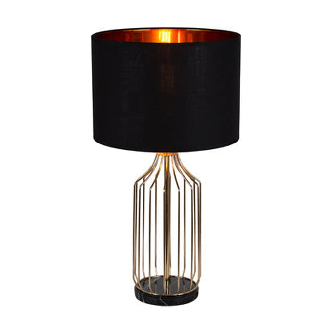 Eurolux Table Lamp Sinatra 330mm Brass/Black - image 01