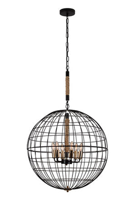 Eurolux 6LT Sparta Chandelier Black in Electrical & Lighting,Lighting,Interior Lighting