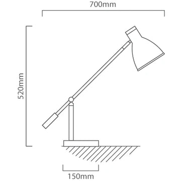 Eurolux Tai Table Lamp 150mm Black - image 01